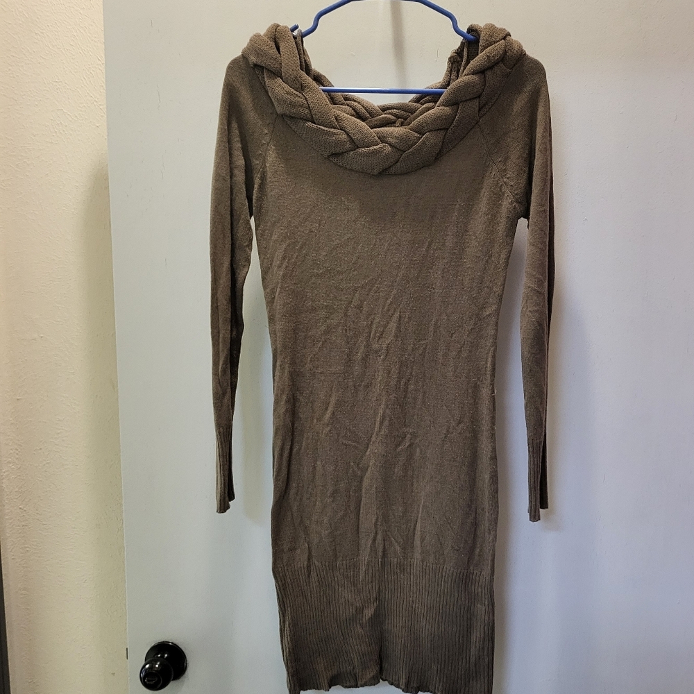 Brown Sweater Dress